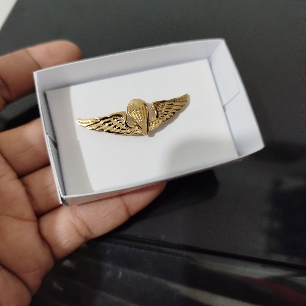 brevet wing pin para baret linud tni ad
