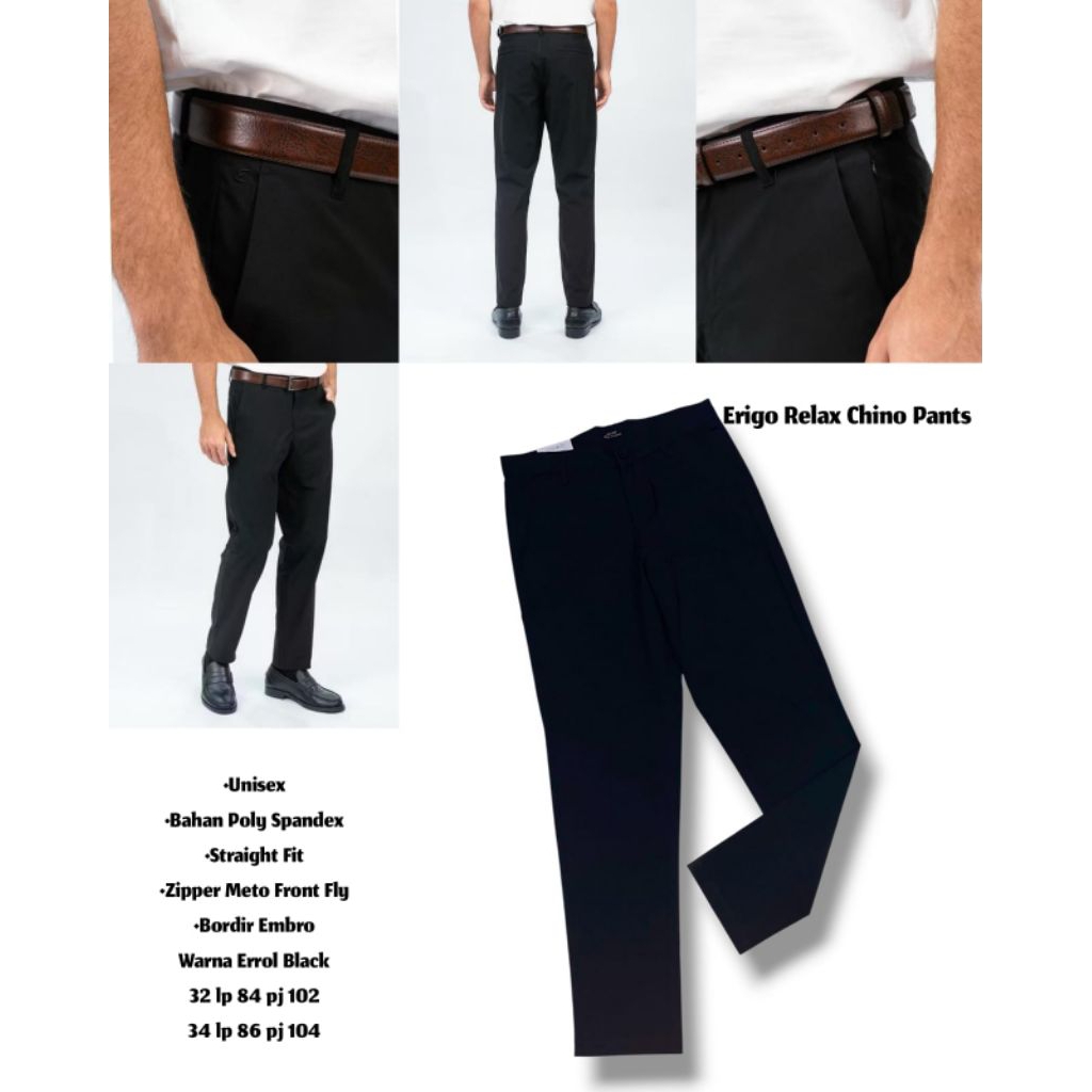 (GITA BRANDED) CELANA COWOK CHINOS ERIGO RELAX