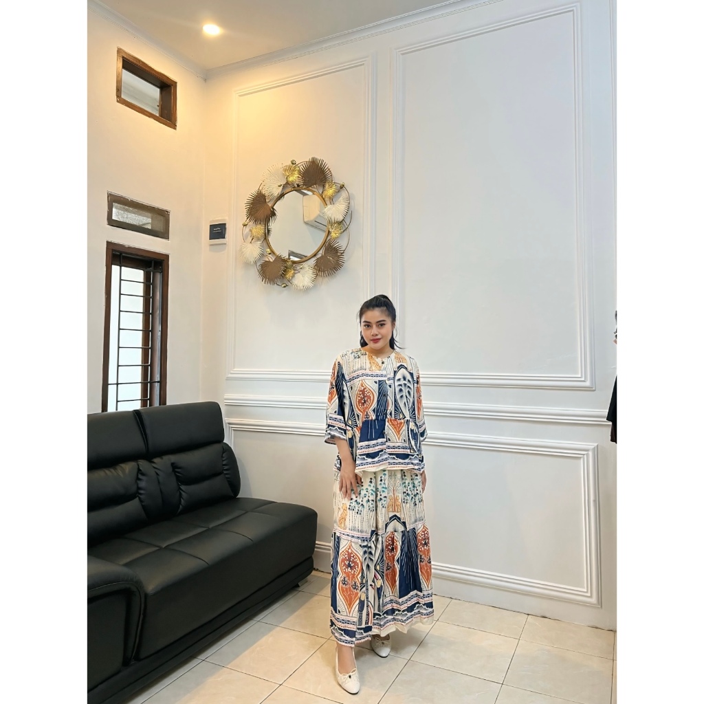 Amara Setelan Rok Celana | Look Kekinian Elegan | Setelan Wanita One Set Rok Dan Atasan