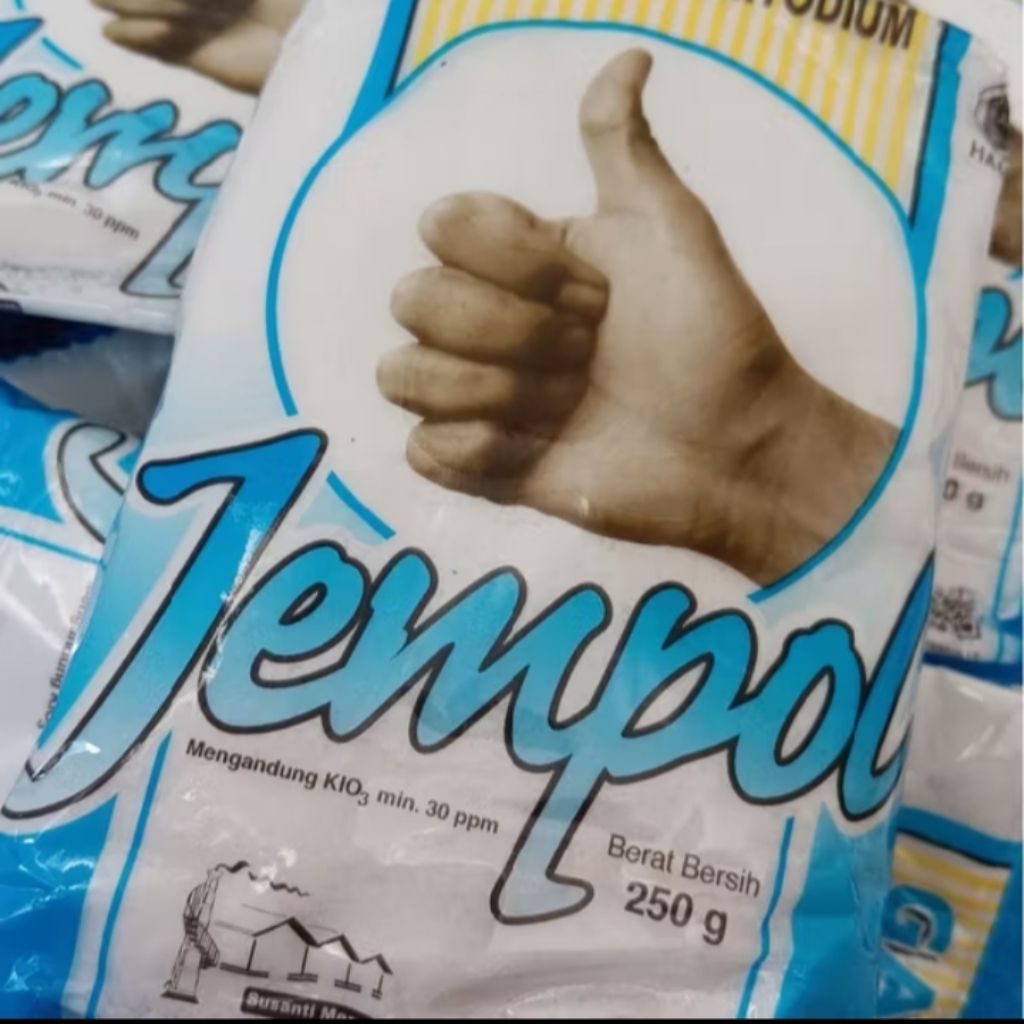 

Garam masak Dapur caf jempol 1pak neto 250 gram Garam berjodium