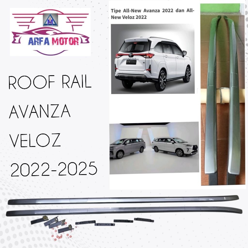 Roof Rail Avanza Veloz 2022 2023 2024 2025 Original