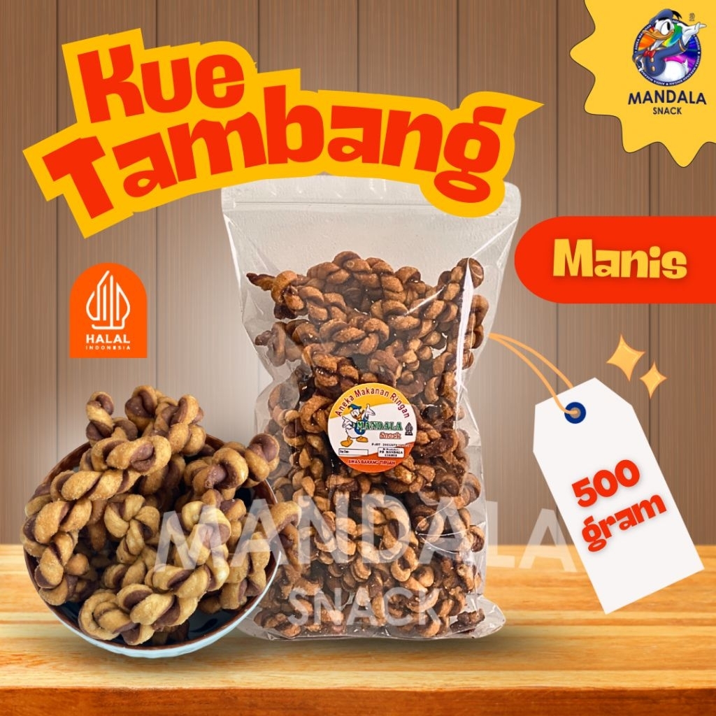KUE TAMBANG KUE UNTIR 500GR/1KG MANDALA SNACK