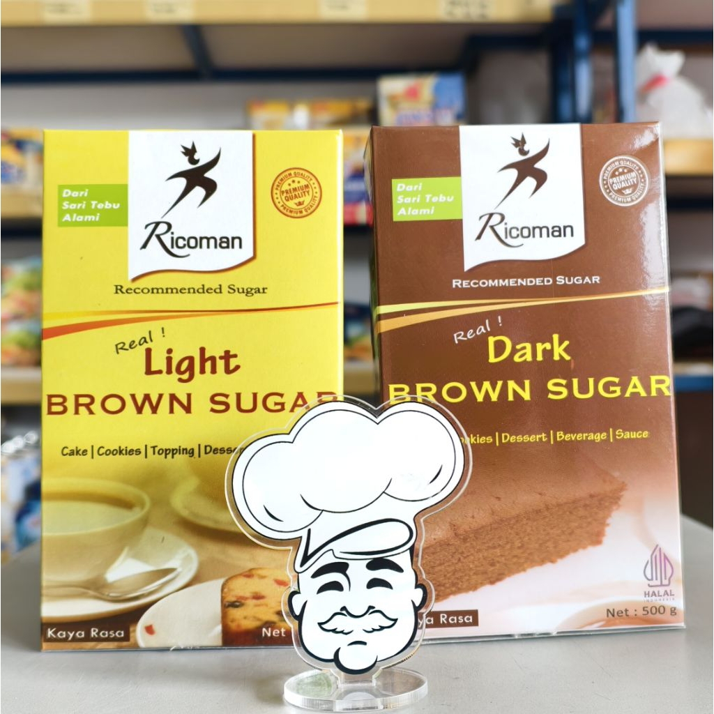 

Ricoman Dark Brown Sugar 500Gr / Light Brown Sugar 500Gr