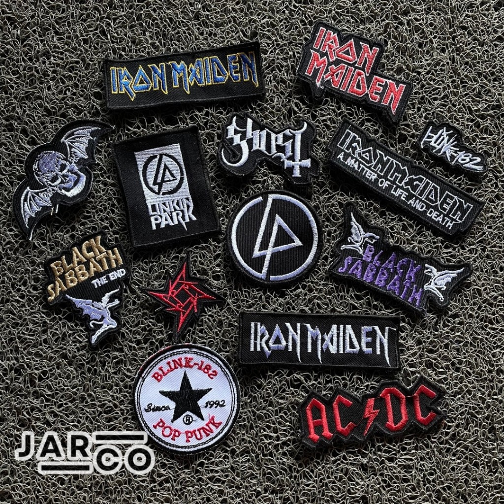 Patch Iron Maiden Emblem Bordir Patch Musik / Iron Maiden Patch Band Rock Metal Punk