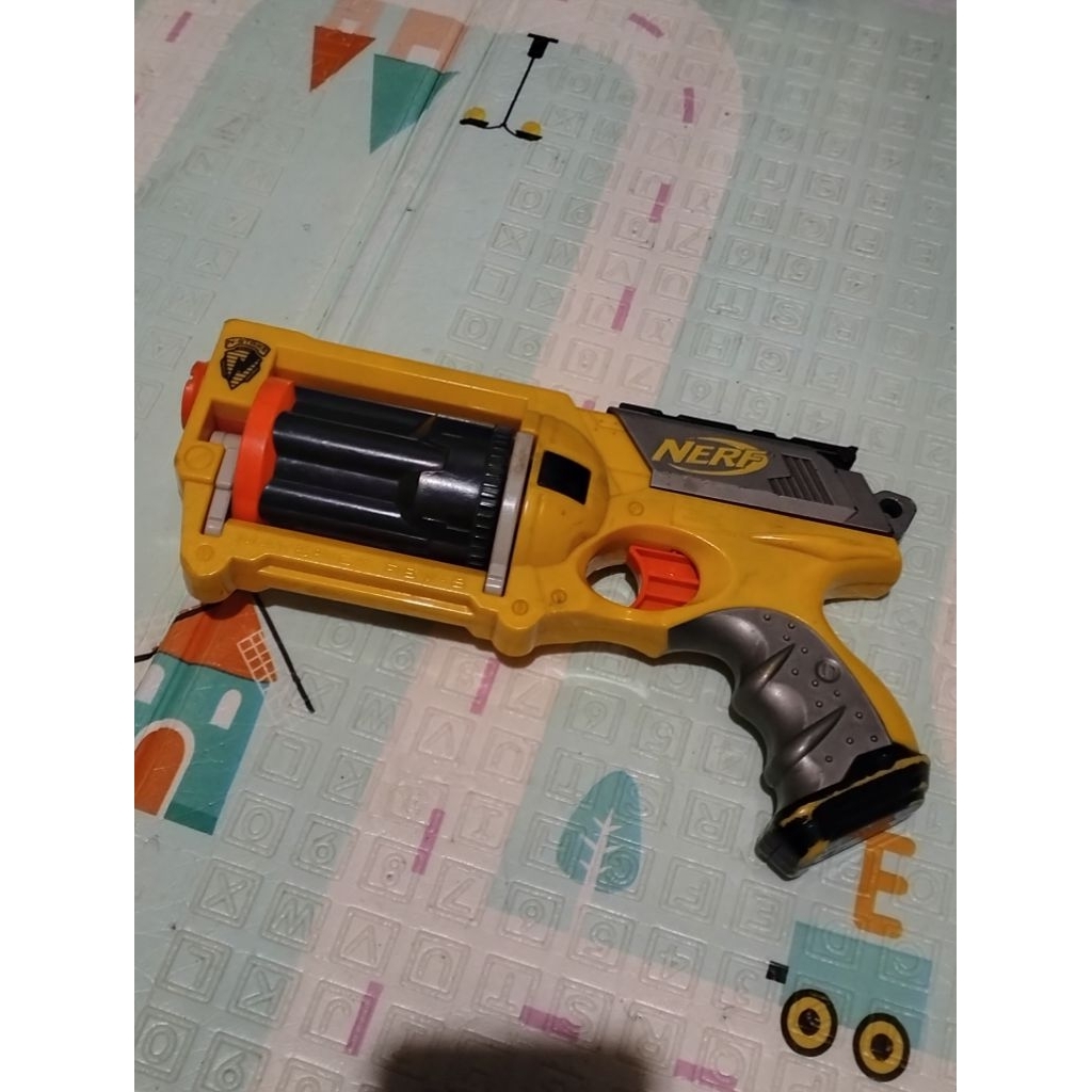 mainan pistol tembak nerf preloved