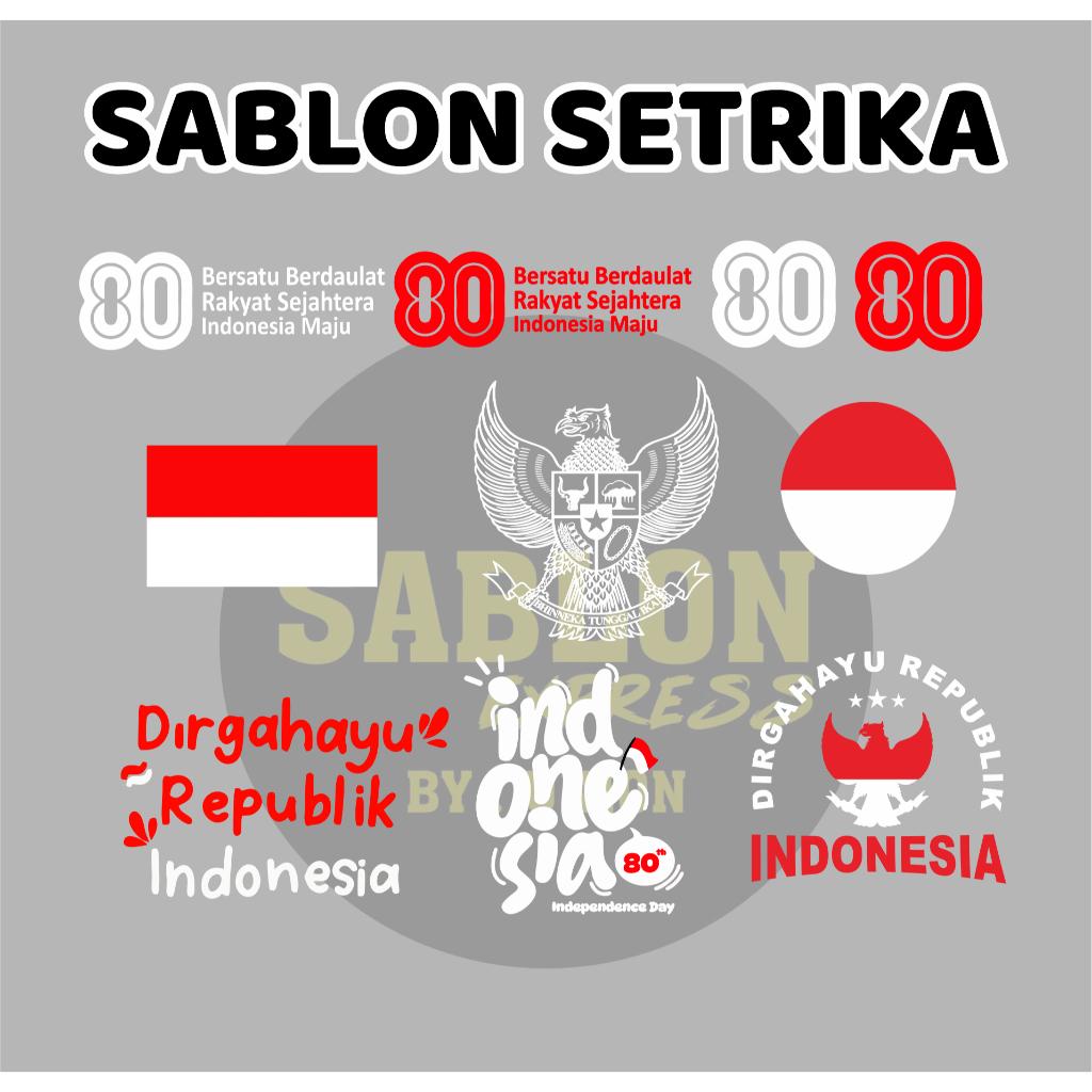 

SABLON SETRIKA / SABLON DTF DIRGAHAYU REPUBLIK INDONESIA