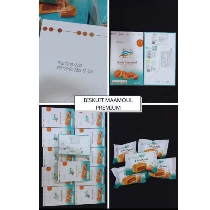 

Biskuit Maamoul Kurma Premium 430g Isi 12 Pcs | Camilan Arab Termurah