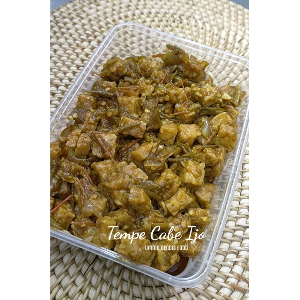 

Oseng tempe cabe ijo 400gr Frozen food