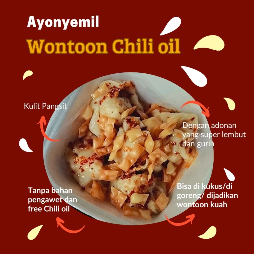 

Wontoon Chili oil by ayonyemil || isi 5 pcs || Bisa COD || Free Ongkir
