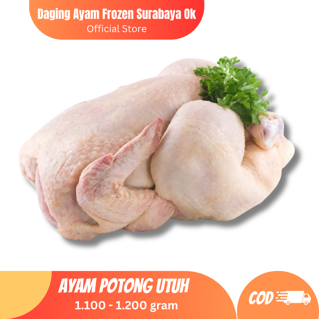 

(COD) Daging Ayam Potong Utuh Frozen 1Kg - Ayam Beku Segar Surabaya Halal