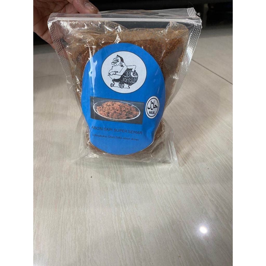 

Abon Sapi Asli Boyolali Super Cap Semar 250gram Manis