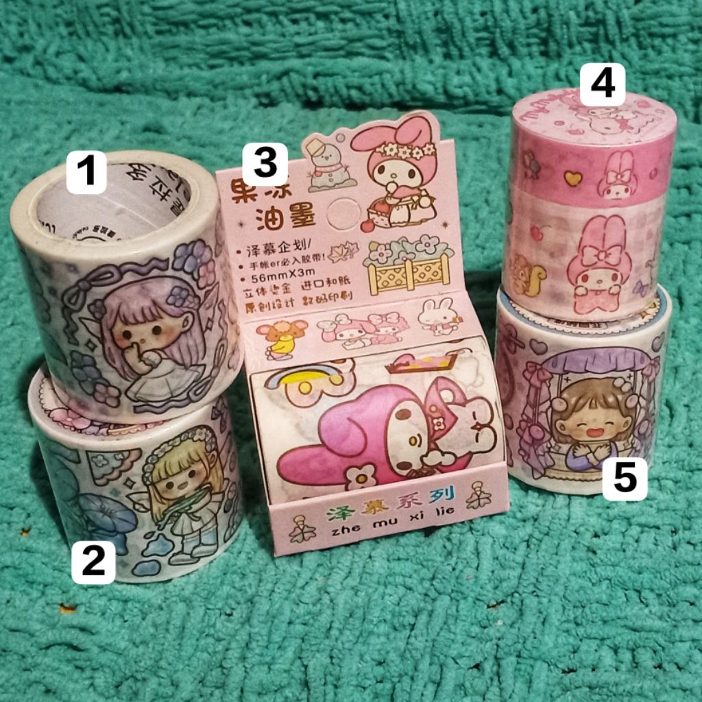 

Sticker roll my melody/ sticker gulung karakter/ washi tape