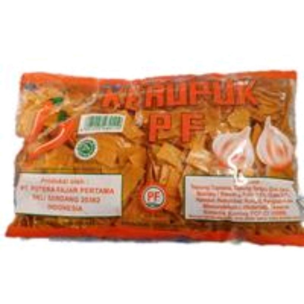 

KERUPUK PF /KERUPUK BAWANG PEDAS KHAS MEDAN 500GR