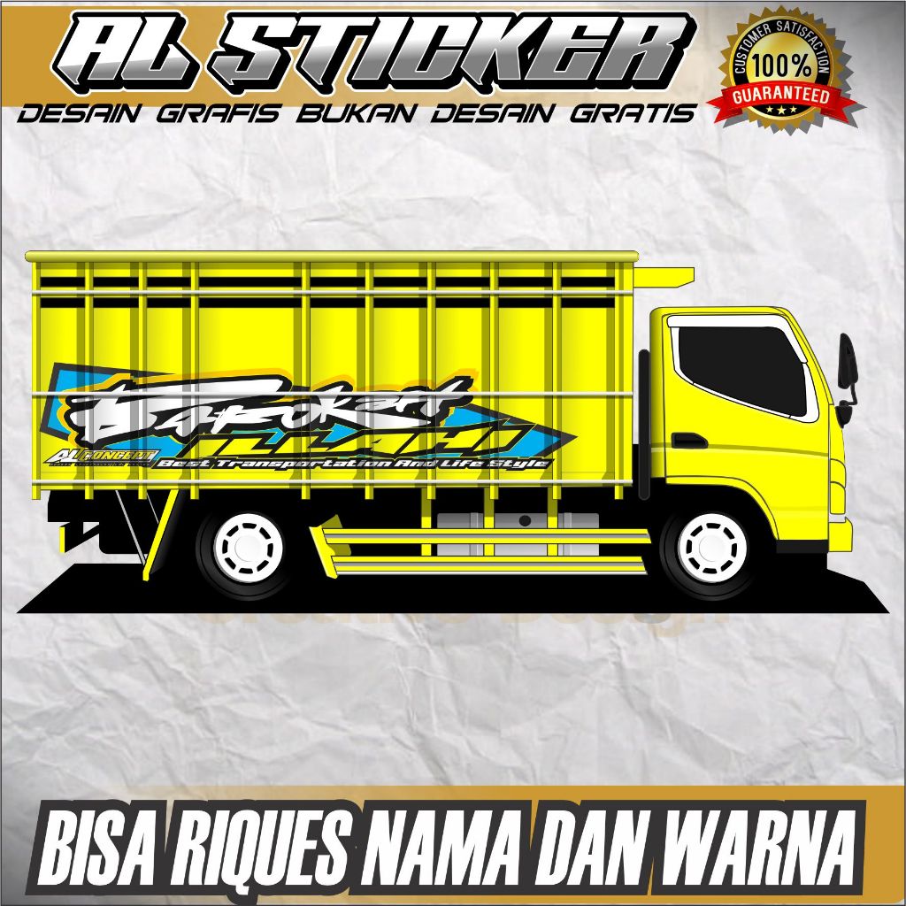 STICKER BAK TRUK MOBIL SAMPING KANAN KIRI YANG LAGI VIRAL BEBAS REQUEST SESUAI SELERA