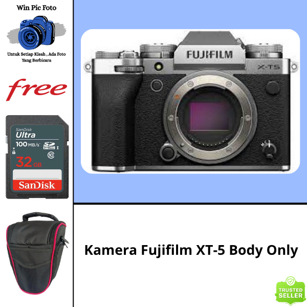 Kamera FujiFilm XT-5 Body Only / Camera Fujifilm / Kamera Mirrorless / Camera Mirrorless