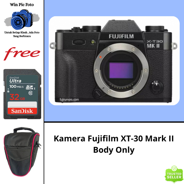 Kamera FujiFilm XT-30 Mark II Body Only / Camera Fujifilm / Kamera Mirrorless / Camera Mirrorless