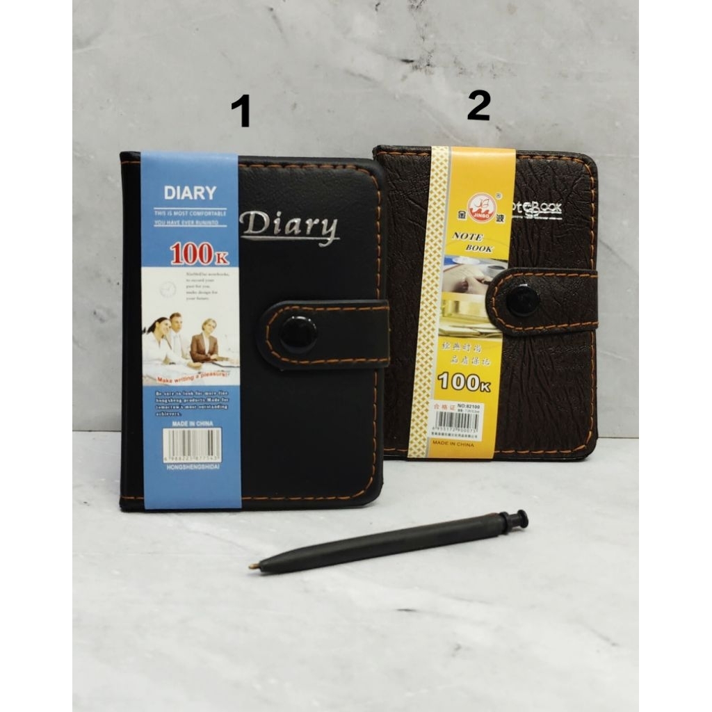 

NOTEBOOK KANCING + PENA / AGENDA KULIT / BUKU KERJA / BUKU CATATAN SAKU