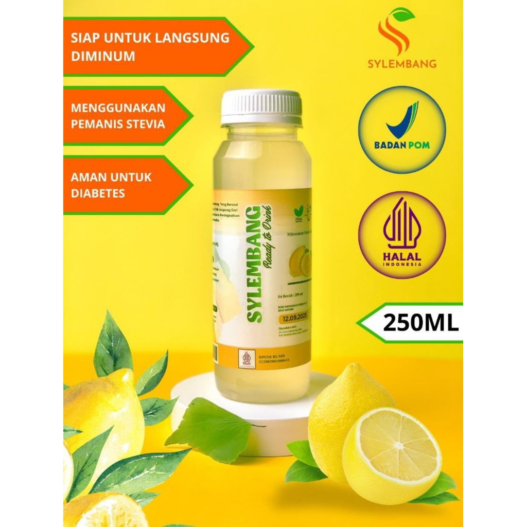 

SYLEMBANG - Ready to drink Lemon 250ml BPOM HALAL Minuman Lemon