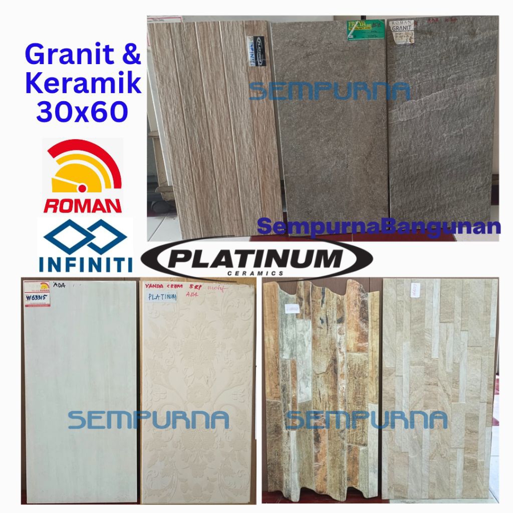 Keramik kramik granite tile roman granit gt635513 30x60 dark grey abu black hitam kasar structured b