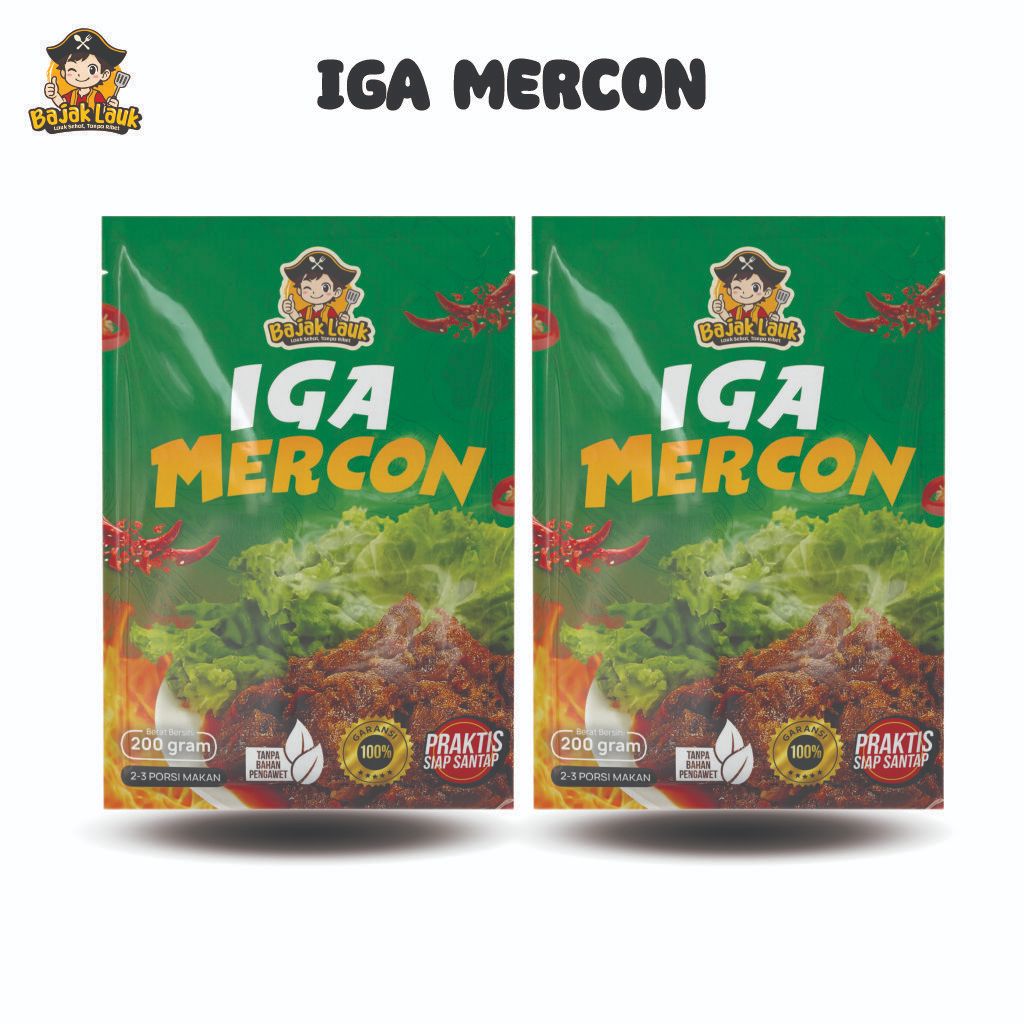 

Bajak Lauk - 2pcs Iga Mercon 200gr