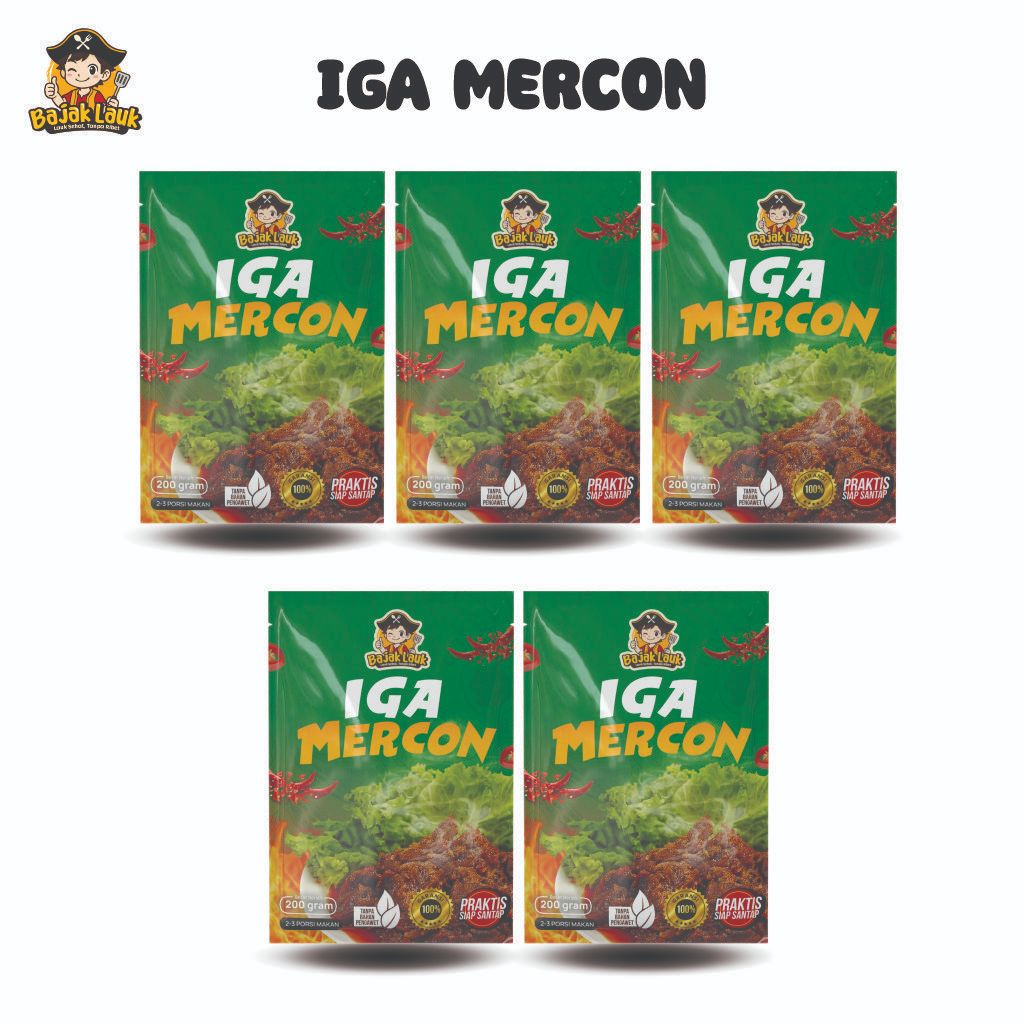 

Bajak Lauk - 5pcs Iga Mercon 200gr