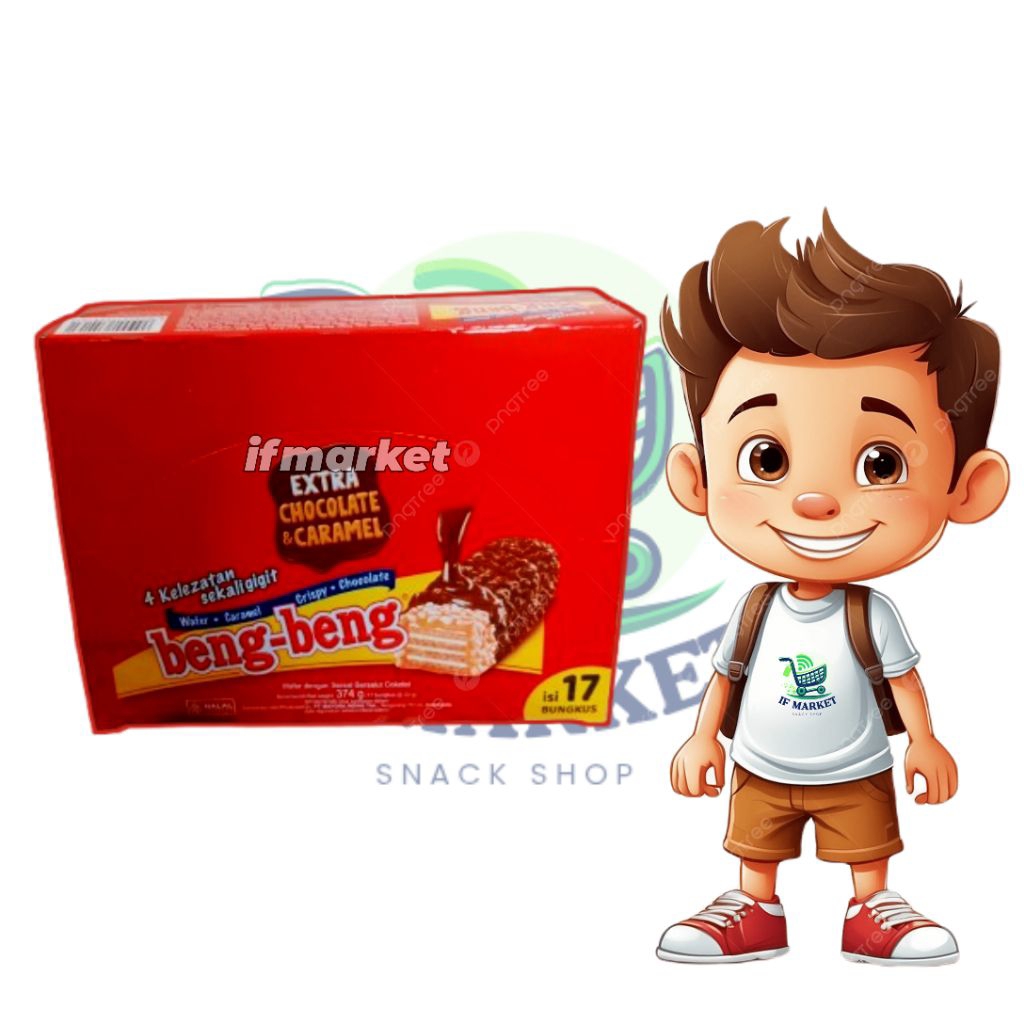 

Beng-Beng Wafer Cokelat Viral - Snack Legendaris Isi 17 pcs (Original)
