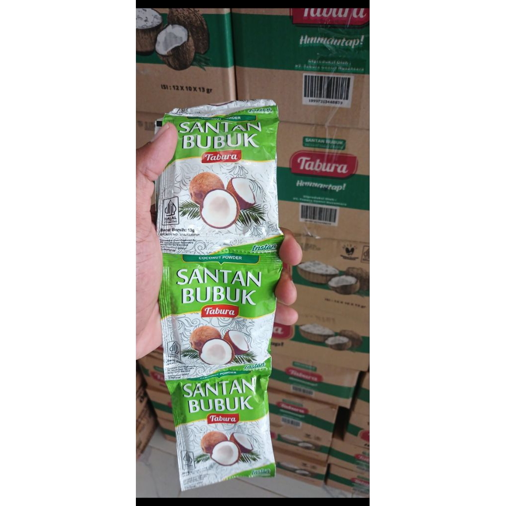 

SANTAN BUBUK TABURA KEMASAN SACHET 1 renceng 13 Gram