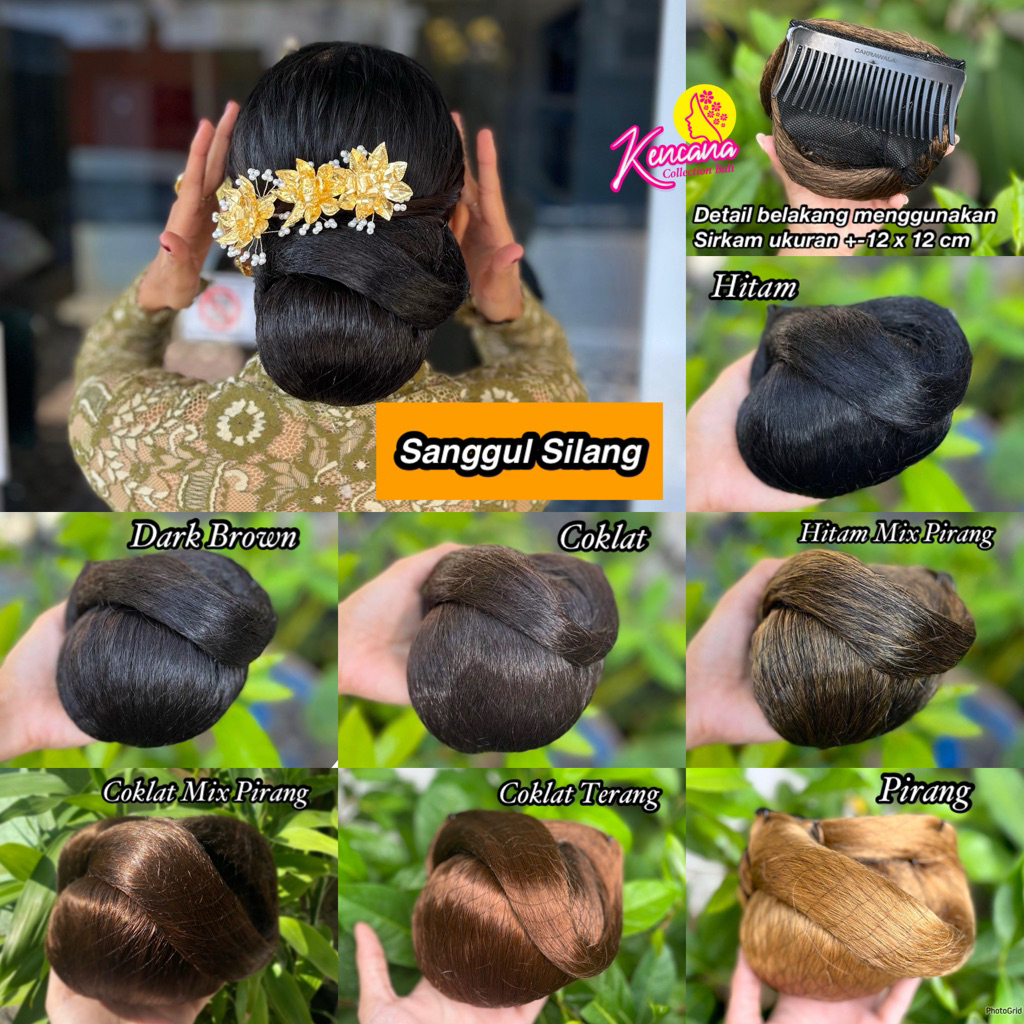 Sanggul Silang / sanggul rambut model silang /sanggul modern praktis / sanggul cepol