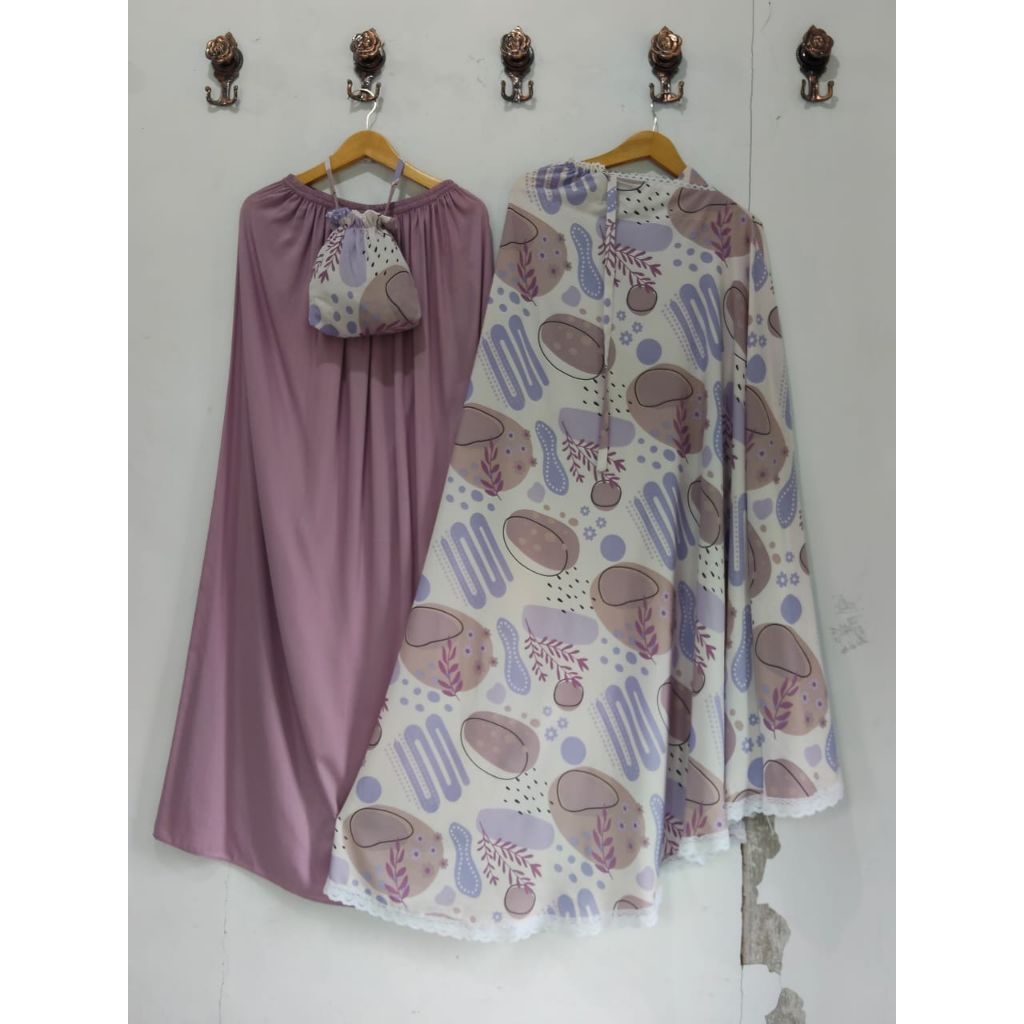 LYA- Mukena Dewasa Bahan Rayon Viscose Adem dan Lembut Motif Vexana | Daily Muslim Cantik