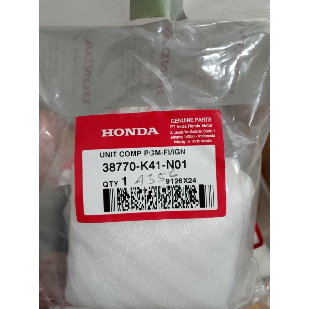 38770K41N01 ORI HONDA AHM PGMFI ECU ECM Honda New Supra X125 Fi K41  Blade 125 Fi K47  38770-K41-N01