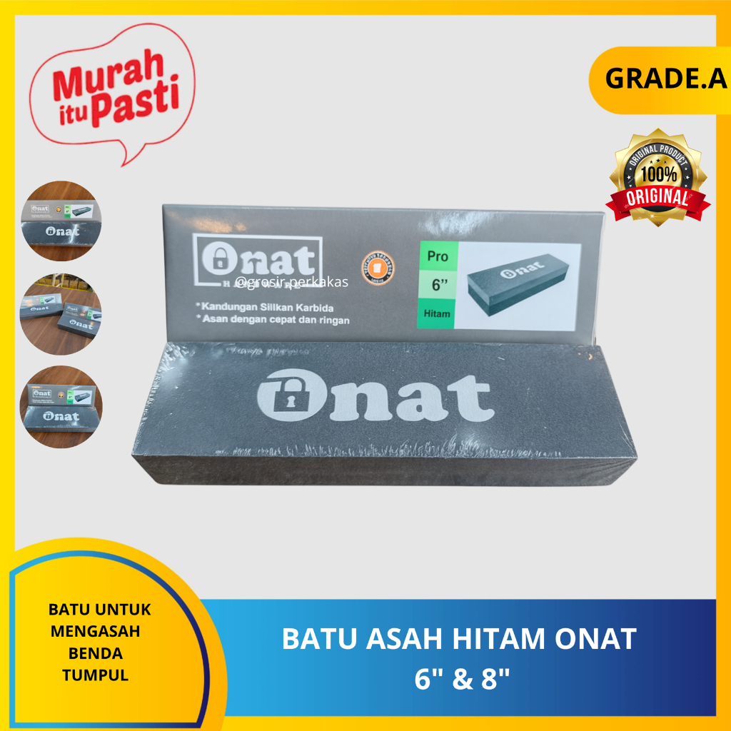 BATU ASAH  HITAM ONAT 6" & 8". [A][#BATU ASAH]
