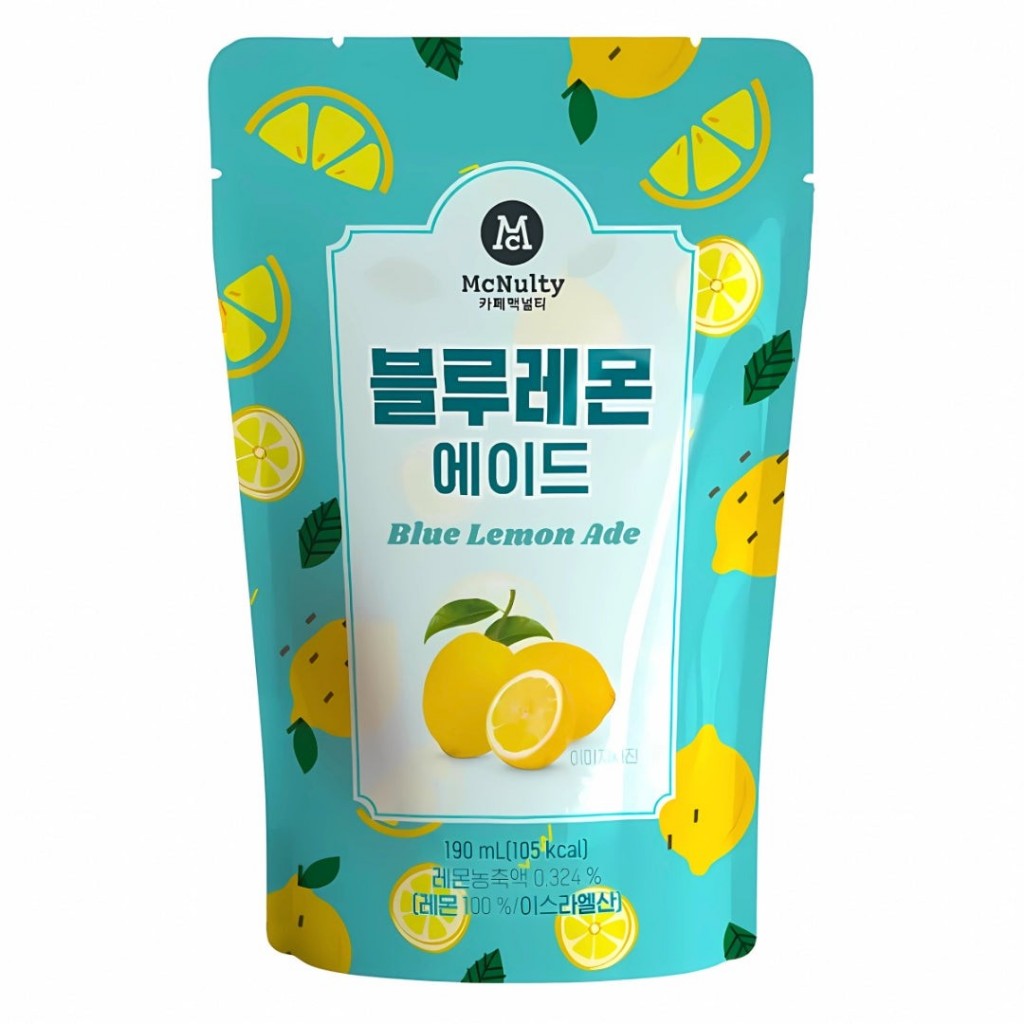 

MCNULTY BLUE LEMON ADE POUCH 190 ML 8804645005824