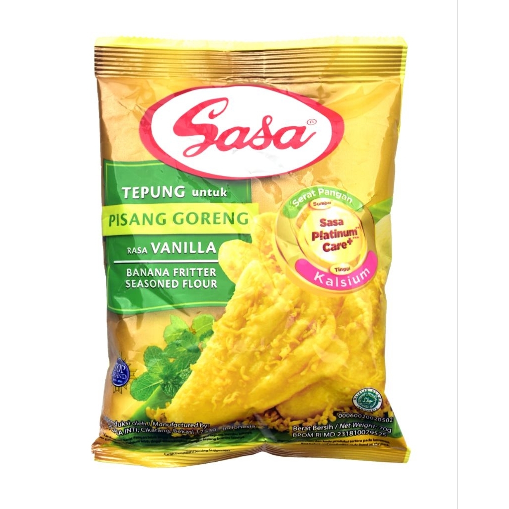 

Tepung Pisang Goreng Vanilla Sasa 70gr dan 210gr