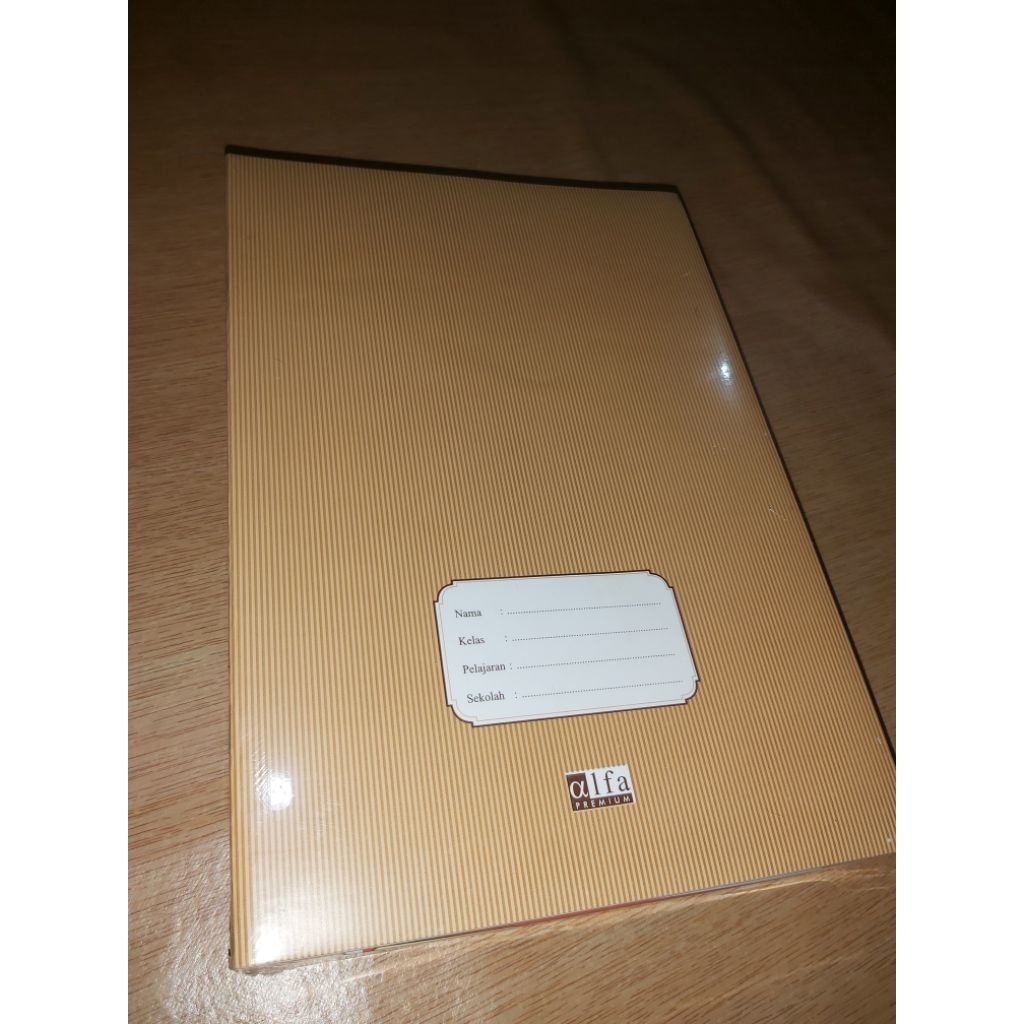 

Buku Tulis Panjang Alfa (Boxy) Sampul Coklat isi 36 Lembar (1 Pack 10 Buku)