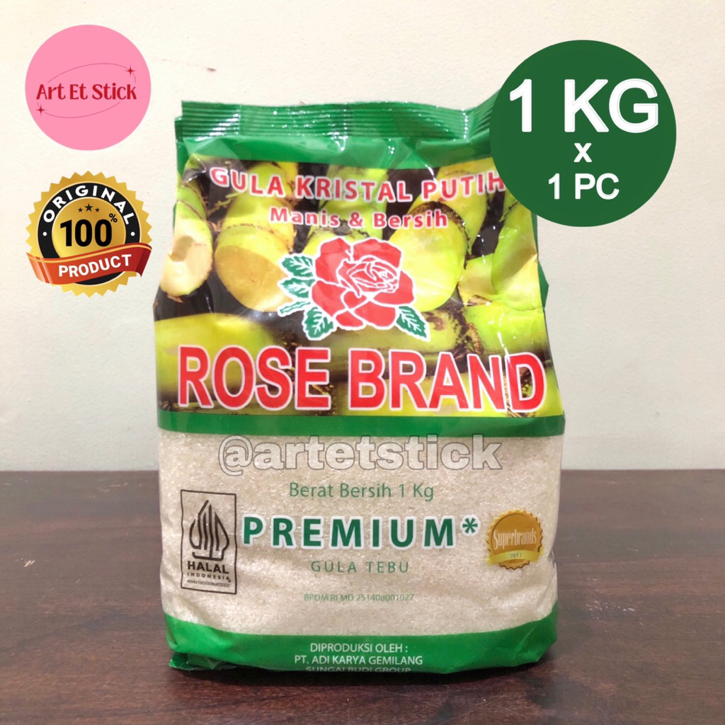 

Gula Pasir Rosebrand Premium Hijau 1 kg