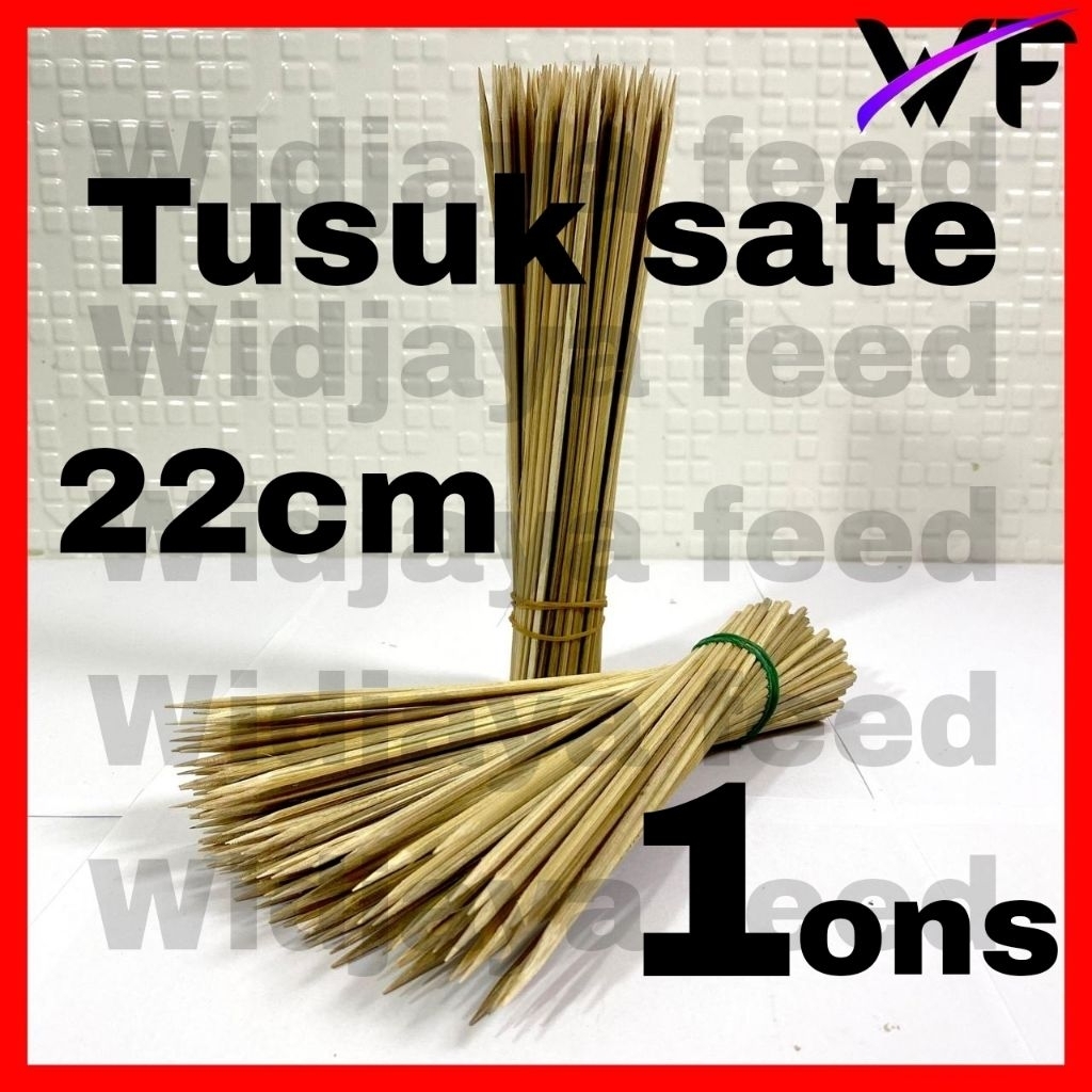 tusuk sate runcing 100pcs panjang 22cm,tusuk buket,tusuk sosis bakar,tusuk cilok,tusuk bakso bakar,