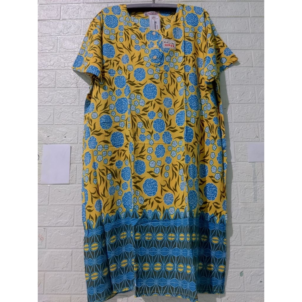 DASTER BATIK KENCANA UNGU JUMBO LD 140 ASLI ORIGINAL LABEL PUTIH BAHAN RAYON SANTUNG SUPPORT BUSUI &