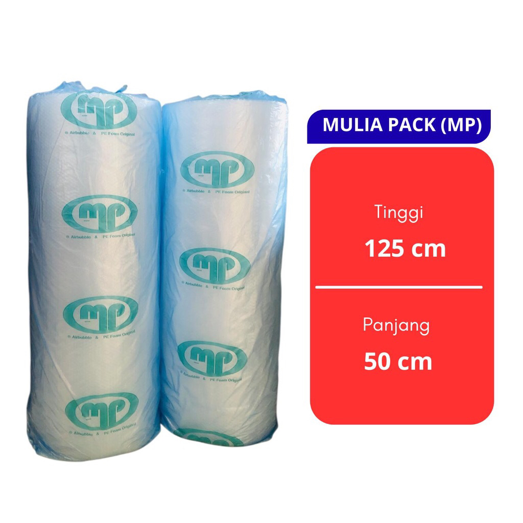 

BUBBLE MULIA PACK (MP) HITAM/BENING PREMIUM/GMP/UPACK 125cm x 50cm 3,3 Kg