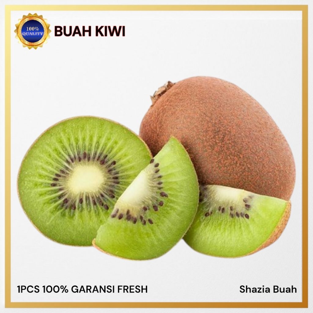 

Buah Kiwi / Kiwi Hijau / Green Asam / 1pcs / Fresh Segar