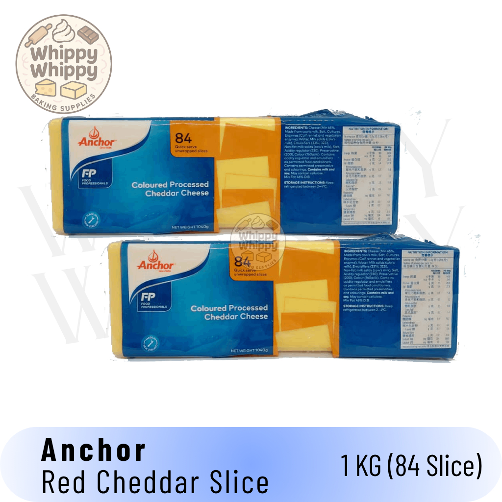 

Anchor Red Cheddar Slice 1 KG / Cheddar Cheese Anchor