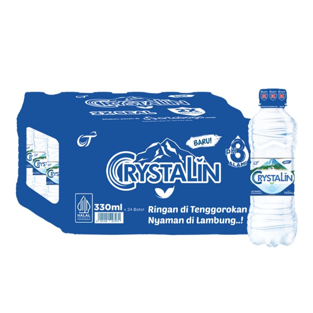 

CRYSTALIN AIR MINERAL KEMASAN 330 ML X 24 PCS