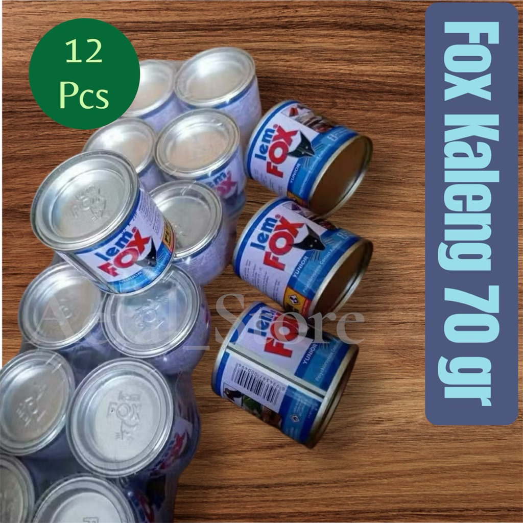 

( 1 Pak ) Lem Fox Kaleng Biru 12 pcs