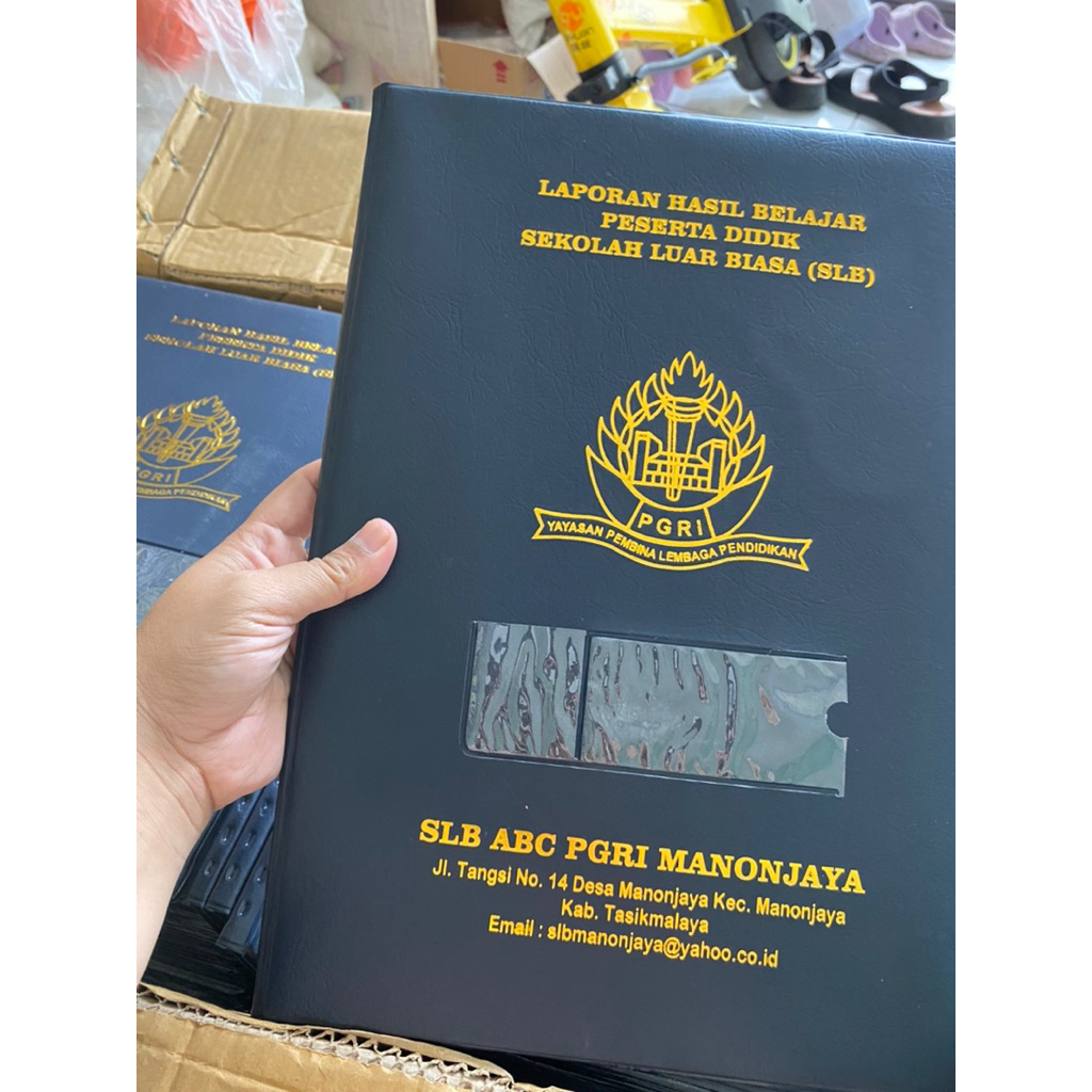 

Sampul raport atau map raport custom murah