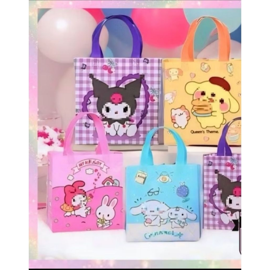 

GK_224 Goodie Bag Tas Kado Ulang Tahun Karakter Animals Paperbag Kantong Anak Motif Kartun
