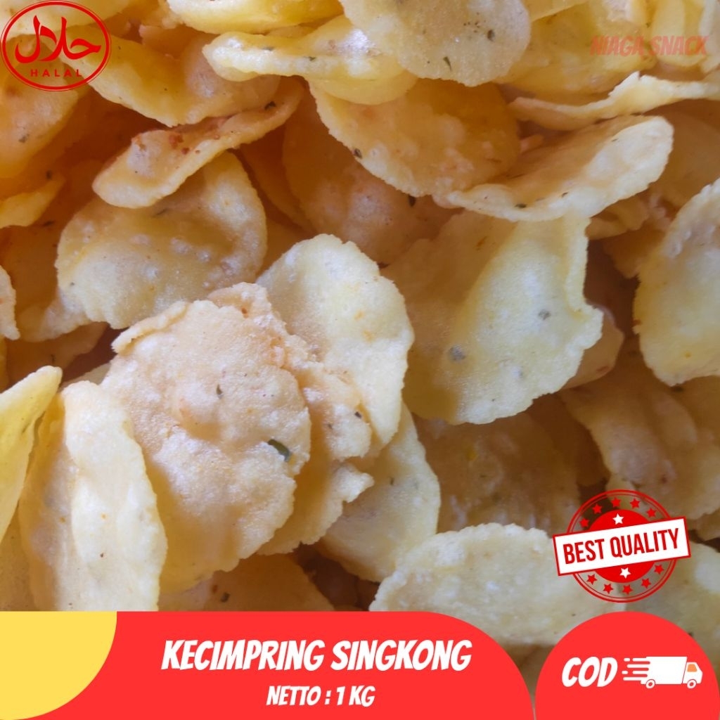 

Kecimpring Singkong 1Kg / Comring / Cemilan / Makanan / Snack Goreng