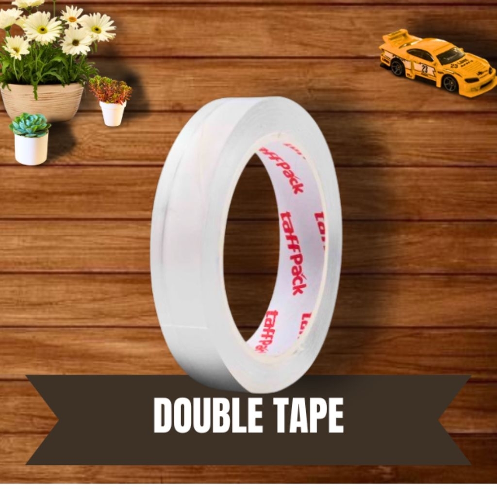 

Double Tape Taffpack Perekat Dua Sisi Kuat & Tahan Lama - Ukuran 1,5cm x 10m untuk Rumah & Kantor