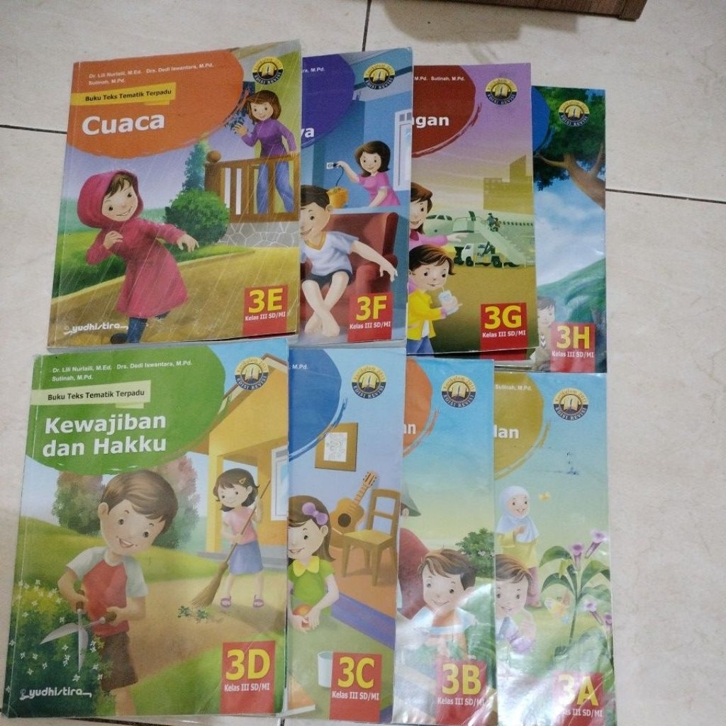 preloved bekas buku tematik Yudhistira kelas 3