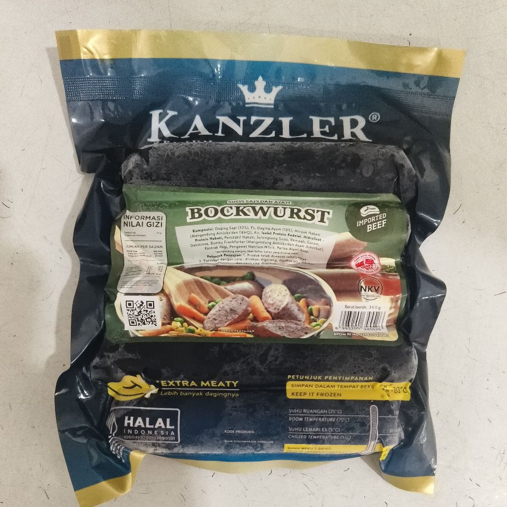 

Sosis Bockwurst Kanzler Cimory 360gr