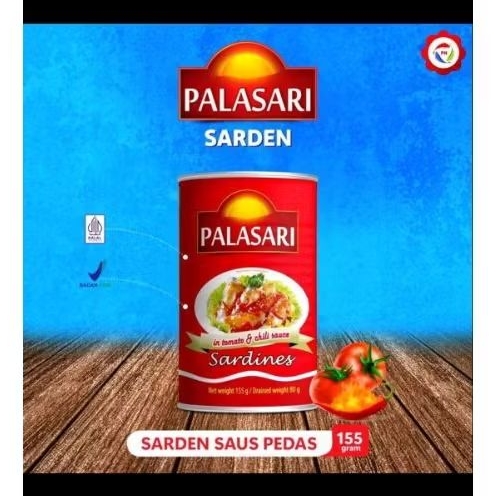 

[155 GRAM] Sardines Palasari Sarden Saus Pedas Kaleng 155gram