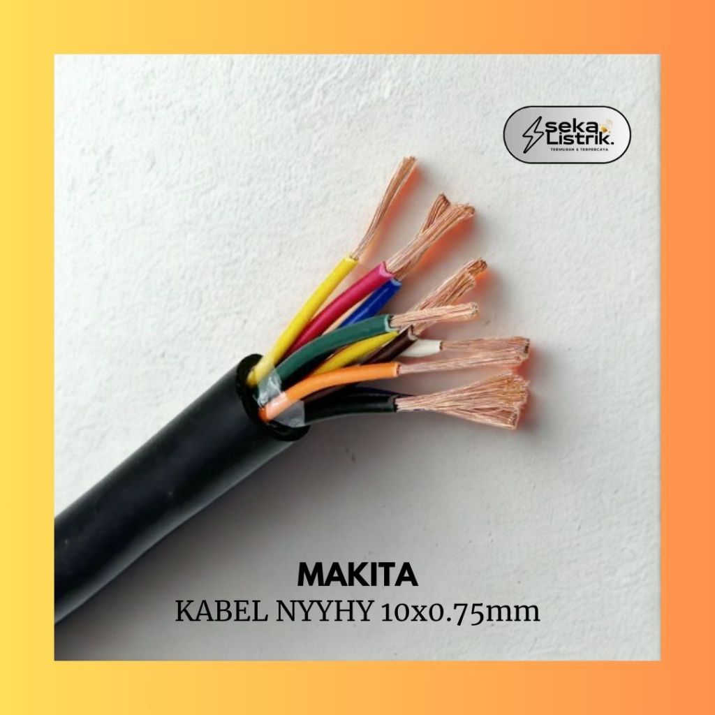 ECER - MAKITA Kabel Control Serabut NYYHY 10 x 0.75mm